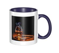 QGWDYYJQ Cigar and Whiskey Printed Mug Ceramic Mug Decorate The Beverage Cup