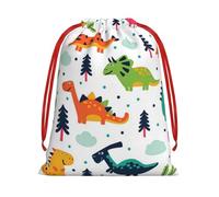 QGWDYYJQ Colorful Dinosaurs printed Drawstring Gift Bag Gift Wrapping Bag Party Decoration