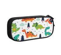 QGWDYYJQ Colorful Dinosaurs Printed pencase Stationery Case Portable Organiser