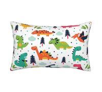QGWDYYJQ Colorful Dinosaurs printed Pillow Case Throw Pillow Cover decorative Cushion Cover