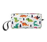 QGWDYYJQ Colorful Dinosaurs Printed Receive Bag Small Makeup Bag Handheld Storage Bag