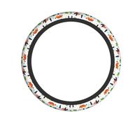 QGWDYYJQ Colorful Dinosaurs printed Steering wheel cover steering wheel protector