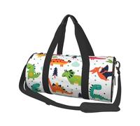 QGWDYYJQ Colorful Dinosaurs Printed Travel Bag Large-Capacity Travel Luggage Bag