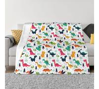 QGWDYYJQ Colorful Dinosaurs printed Ultra-Soft Micro Fleece Blanket throw blanket