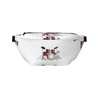 QGWDYYJQ Cool Drum Set Printed Crossbody Waist Pack Waist Bag Travel Bag