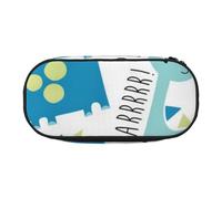 QGWDYYJQ Cute Dinosaur Printed Pencil Bag Stationery Organiser Portable Pencil Case