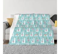 QGWDYYJQ Cute Llama printed Ultra-Soft Micro Fleece Blanket throw blanket