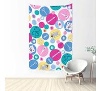 QGWDYYJQ Cute Nurse Printed Tapestry 60x40in Wall Hanging Aesthetic Tapestry