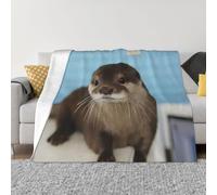 QGWDYYJQ cute otter printed Ultra-Soft Micro Fleece Blanket throw blanket