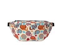 QGWDYYJQ Cute Snail Printed Crossbody Waist Pack Waist Bag Travel Bag