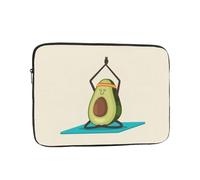 QGWDYYJQ Cute yoga Avocado printed Laptop Case Laptop Bag Portable Computer Protective Bag