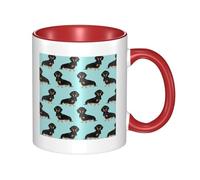 QGWDYYJQ Dachshund Weiner Pet Dogs Printed Mug Ceramic Mug Decorate The Beverage Cup