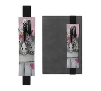 QGWDYYJQ Donkey and Flower Printed Leather Pen Holder Bookmark Pencil Bag