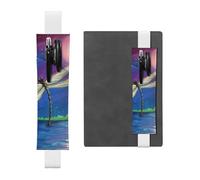 QGWDYYJQ Dragonfly Painting Printed Leather Pen Holder Bookmark Pencil Bag