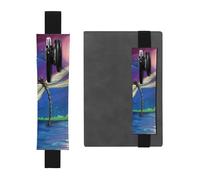 QGWDYYJQ Dragonfly Painting Printed Leather Pen Holder Bookmark Pencil Bag