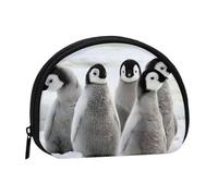 QGWDYYJQ Emperor Penguin Printed Shell Storage Bag Mini Coin Purse