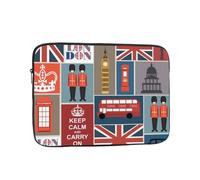 QGWDYYJQ England Symbols printed Laptop Case Laptop Bag Portable Computer Protective Bag