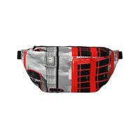 QGWDYYJQ England UK Retro London Telephone Printed Crossbody Waist Pack Waist Bag Travel Bag