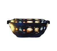 QGWDYYJQ Exploring The Solar System Printed Crossbody Waist Pack Waist Bag Travel Bag