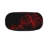 QGWDYYJQ Explosion Burst Red Black Printed Pencil Bag Stationery Organiser Portable Pencil Case