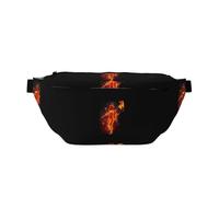 QGWDYYJQ Fire Nude Woman Flame Printed Crossbody Waist Pack Waist Bag Travel Bag