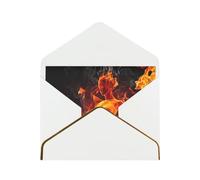 QGWDYYJQ Fire Nude Woman Flame printed Greeting Card Thank You Card with Envelope Holiday Card