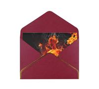 QGWDYYJQ Fire Nude Woman Flame printed Greeting Card Thank You Card with Envelope Holiday Card