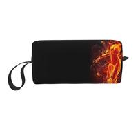 QGWDYYJQ Fire Nude Woman Flame Printed Receive Bag Small Makeup Bag Handheld Storage Bag
