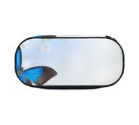 QGWDYYJQ Flowers and Butterfly Printed Pencil Bag Stationery Organiser Portable Pencil Case