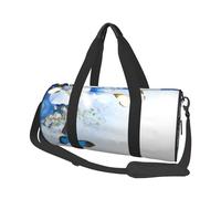 QGWDYYJQ Flowers and Butterfly Printed Travel Bag Large-Capacity Travel Luggage Bag