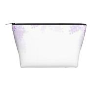 QGWDYYJQ Framing Lilac Flowers in Blossom Printed Daily Storage Bag Makeup Bag Travel Toiletry Bag
