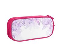 QGWDYYJQ Framing Lilac Flowers in Blossom Printed pencase Stationery Case Portable Organiser