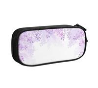 QGWDYYJQ Framing Lilac Flowers in Blossom Printed pencase Stationery Case Portable Organiser