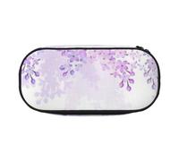 QGWDYYJQ Framing Lilac Flowers in Blossom Printed Pencil Bag Stationery Organiser Portable Pencil Case