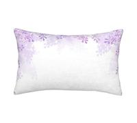 QGWDYYJQ Framing Lilac Flowers in Blossom printed Pillow Case Throw Pillow Cover decorative Cushion Cover