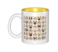 QGWDYYJQ French Bulldog Printed Mug Ceramic Mug Decorate the Beverage Cup