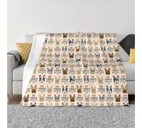 QGWDYYJQ French Bulldog printed Ultra-Soft Micro Fleece Blanket throw blanket