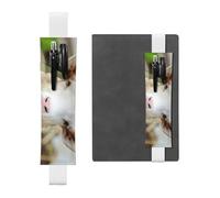 QGWDYYJQ Funny Naughty Sheep Tongue Cute Animal Printed Leather Pen Holder Bookmark Pencil Bag