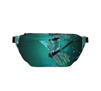 QGWDYYJQ Galaxy Animal Dragonfly Printed Crossbody Waist Pack Waist Bag Travel Bag
