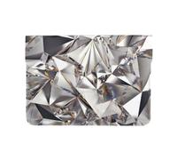QGWDYYJQ Glitter Abstract Diamond Crystal Pattern printed Leather Laptop Sleeve Laptop Protective Case