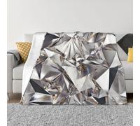 QGWDYYJQ Glitter Abstract Diamond Crystal Pattern printed Ultra-Soft Micro Fleece Blanket throw blanket