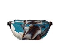 QGWDYYJQ Goat Printed Crossbody Waist Pack Waist Bag Travel Bag