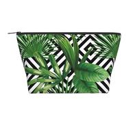 QGWDYYJQ Green Leaves of Palm Tree Tropical Plant Printed Daily Storage Bag Makeup Bag Travel Toiletry Bag
