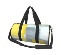 QGWDYYJQ Grey and Yellow Abstract Art Painting Printed Travel Bag Large-Capacity Travel Luggage Bag