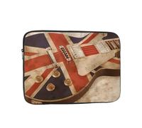 QGWDYYJQ Guitar British Flag printed Laptop Case Laptop Bag Portable Computer Protective Bag
