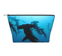 QGWDYYJQ Hammerhead Sharks Printed Daily Storage Bag Makeup Bag Travel Toiletry Bag