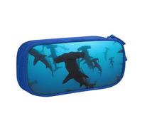 QGWDYYJQ Hammerhead Sharks Printed pencase Stationery Case Portable Organiser