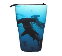 QGWDYYJQ Hammerhead Sharks Printed Pencil Telescopic Vertical Organizer