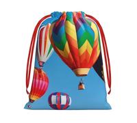 QGWDYYJQ Hot Air Balloons printed Drawstring Gift Bag Gift Wrapping Bag Party Decoration