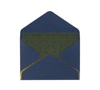 QGWDYYJQ Hunter Green Floral Petals Pattern printed Greeting Card Thank You Card with Envelope Holiday Card